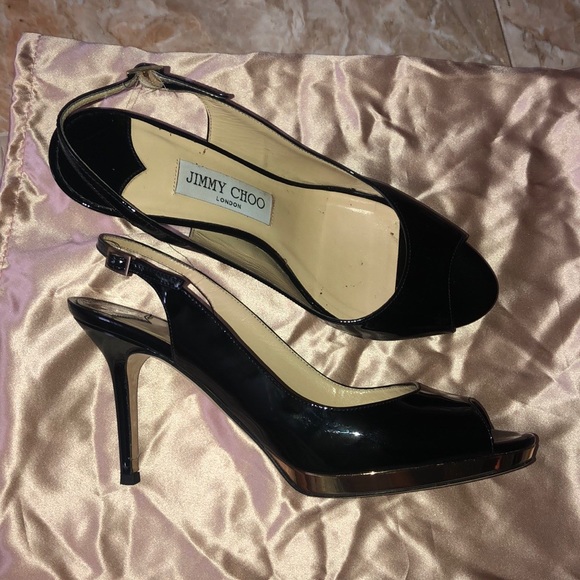 Jimmy Choo Black Stiletto Heels - Picture 2 of 7